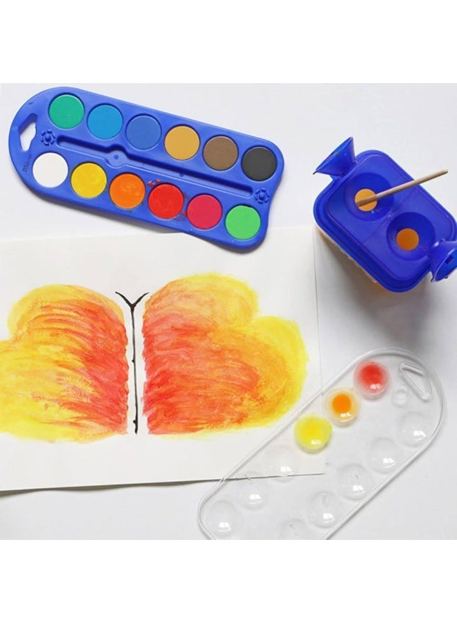 بريمو مجموعة ألوان مائية عالية الجودة مع فرشاة طلاء من بريمو 110A12B من 12 لونًا - متعددة الألوان صناعه ايطاليه - Image 2